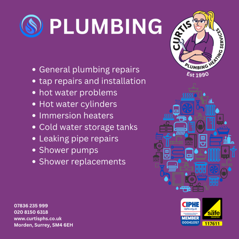 Plumbing services including repairs, installations, and maintenance.