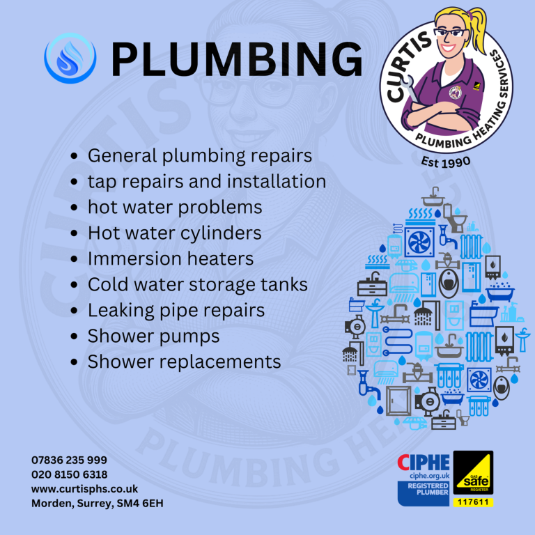 Plumbing services including repairs, installations, and maintenance.